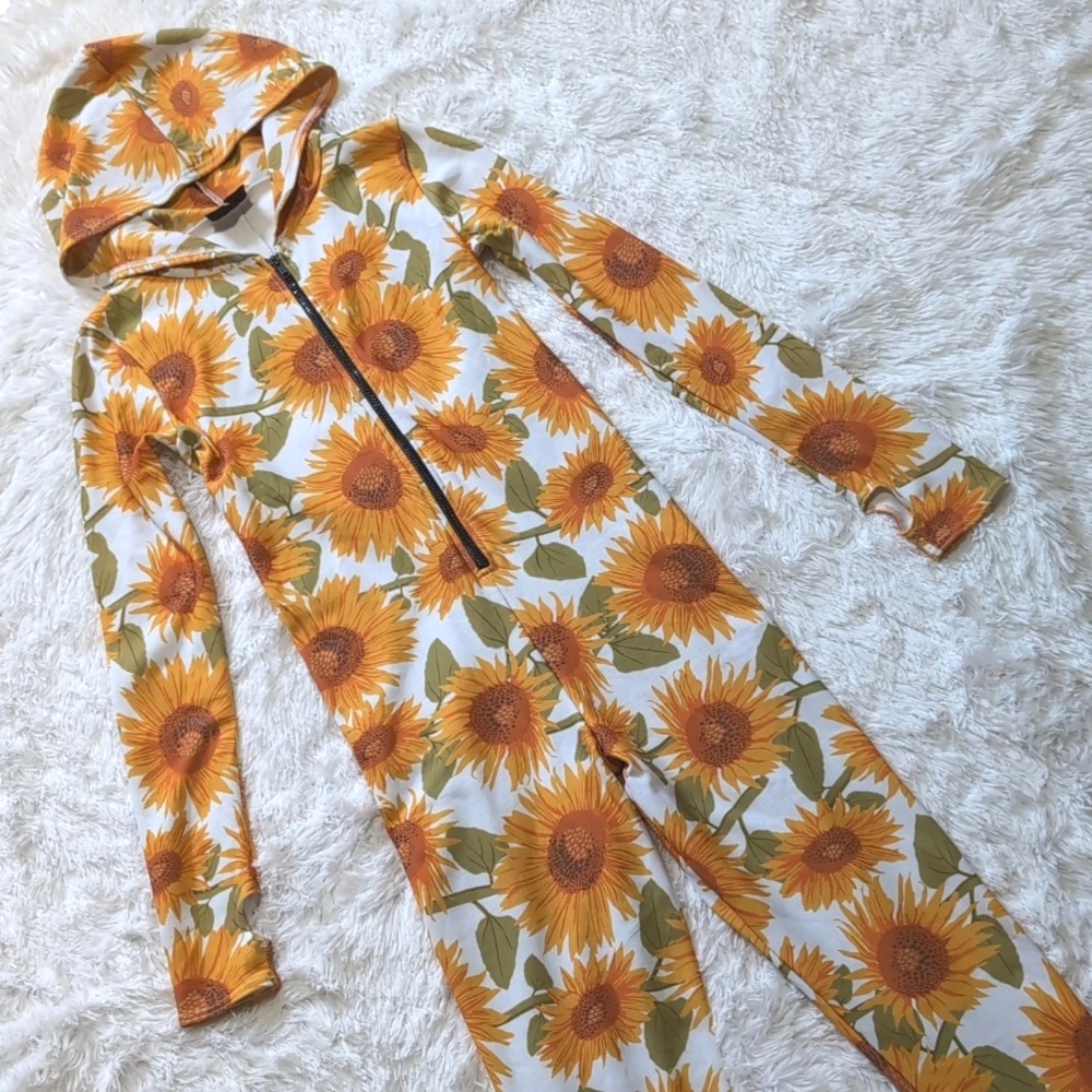 Blackmilk Sunflower Print Jumpsuit Burning Man